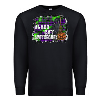 Black black cat apothecary Premium Sweatshirt - SublimationCraftShop