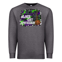 Charcoal Heather black cat apothecary Premium Sweatshirt - SublimationCraftShop