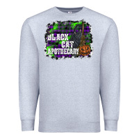 Heather Grey black cat apothecary Premium Sweatshirt - SublimationCraftShop