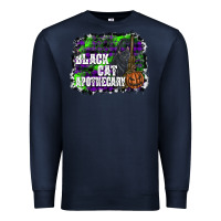 Navy black cat apothecary Premium Sweatshirt - SublimationCraftShop