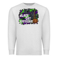 Oatmeal Heather black cat apothecary Premium Sweatshirt - SublimationCraftShop