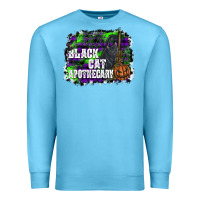 Ocean Blue black cat apothecary Premium Sweatshirt - SublimationCraftShop