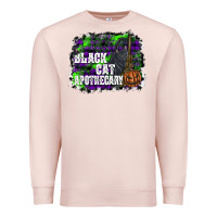 Pale Pink black cat apothecary Premium Sweatshirt - SublimationCraftShop