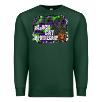 Sports Green black cat apothecary Premium Sweatshirt - SublimationCraftShop
