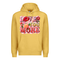 Antique Gold love you more Premium Hoodie - FaDigitalArtStudio