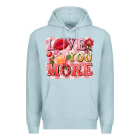 Blue Mist love you more Premium Hoodie - FaDigitalArtStudio