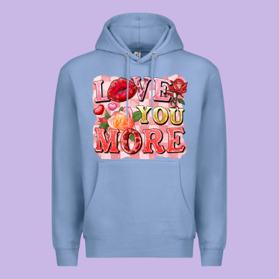Love You More Premium Hoodie Designed By Fadigitalartstudio