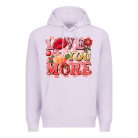 Lilac love you more Premium Hoodie - FaDigitalArtStudio