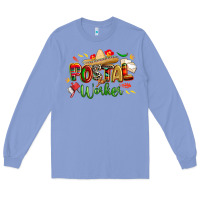 Colony Blue cinco de mayo postal worker Long Sleeve Tee - CowGirlArtShop