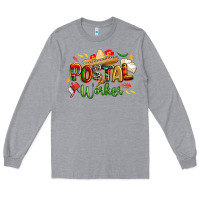 Heather Grey cinco de mayo postal worker Long Sleeve Tee - CowGirlArtShop