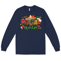 Navy cinco de mayo postal worker Long Sleeve Tee - CowGirlArtShop