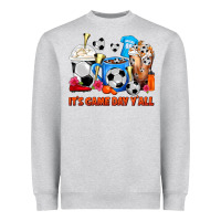 Heather Grey It's Game Day Y'all Soccer Coffee Cups Heavyweight Sweatshirt - FaDigitalArtStudio