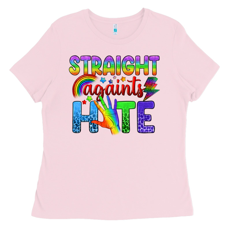 Straight Againts Hate Ladies Tee by BundleAndBundleShop | Teevron