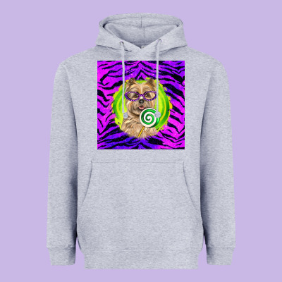 Halloween Cairn Terrier Dog Heavyweight Hoodie Designed By Lillyallendesigns