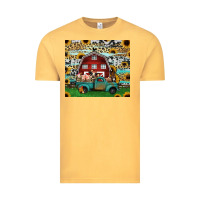 Vintage Mustard farm animals red barn tumbler 20oz Vintage Tee - Jasminsmagicworld