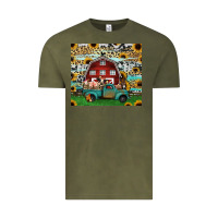 Vintage Olive farm animals red barn tumbler 20oz Vintage Tee - Jasminsmagicworld
