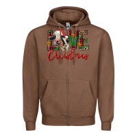 Chestnut love christmas holstein heifer Zipper Hoodie - FaDigitalArtStudio