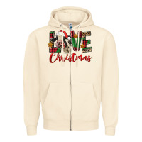 Sandshell love christmas holstein heifer Zipper Hoodie - FaDigitalArtStudio
