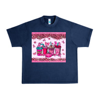 Navy Breast Cancer coffee cups Urban Heavy Tee - NancyCooperArtShop