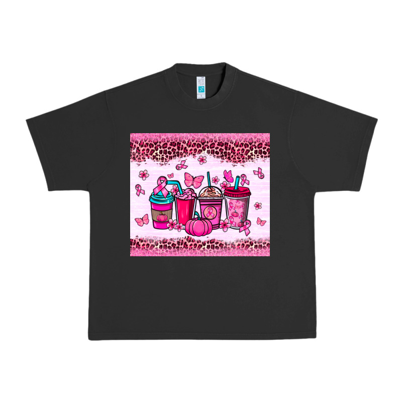 Breast Cancer Coffee Cups Urban Heavy Tee by NancyCooperArtShop | Teevron