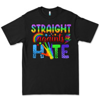 Black Straight Againts Hate Premium Tee - BundleAndBundleShop