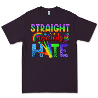 Plum Straight Againts Hate Premium Tee - BundleAndBundleShop