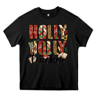 Black holly jolly teacher Heavy Core Tee - MaliasSmallBusiness