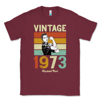 Burgundy Vintage 1973 Orginial Parts Classic Tee - Bettercallsaul