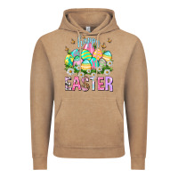Vintage Coffee Happy Easter with eggs Vintage Hoodie - NancyCooperArtShop