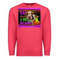 Cardinal eat drink and be scary cow Premium Sweatshirt - LillyAllenDesigns