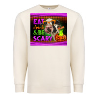 Sandshell eat drink and be scary cow Premium Sweatshirt - LillyAllenDesigns