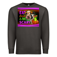 Smoke eat drink and be scary cow Premium Sweatshirt - LillyAllenDesigns