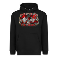 Black chillin with my gnomies Heavyweight Hoodie - SublimationCraftShop