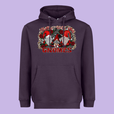 Chillin With My Gnomies Heavyweight Hoodie Designed By Sublimationcraftshop