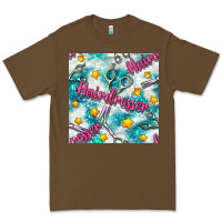 Cacao Hairdresser Scissor And Stars With Glitter Seamless Pattern Bbs Premium Tee - BundleAndBundleShop