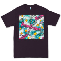 Plum Hairdresser Scissor And Stars With Glitter Seamless Pattern Bbs Premium Tee - BundleAndBundleShop