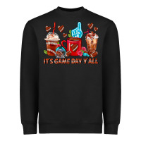 Black American Football Coffee Cup Heavyweight Sweatshirt - FaDigitalArtStudio