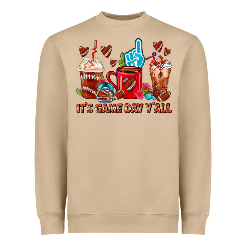 American Football Coffee Cup Heavyweight Sweatshirt by FaDigitalArtStudio | Teevron