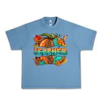 Pebble Blue Teacher pumpkin Urban Heavy Tee - NancyCooperArtShop