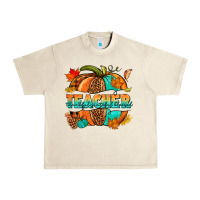 Sandshell Teacher pumpkin Urban Heavy Tee - NancyCooperArtShop