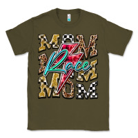 Army Green Mom Race Classic Tee - RacoonDesign