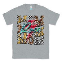 Heather Grey Mom Race Classic Tee - RacoonDesign