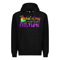 Black This is my straight person costume pride LGBTQ Premium Hoodie - BundleAndBundleShop