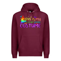 Burgundy This is my straight person costume pride LGBTQ Premium Hoodie - BundleAndBundleShop