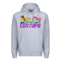 Heather Grey This is my straight person costume pride LGBTQ Premium Hoodie - BundleAndBundleShop