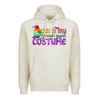 Oatmeal Heather This is my straight person costume pride LGBTQ Premium Hoodie - BundleAndBundleShop