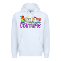 White This is my straight person costume pride LGBTQ Premium Hoodie - BundleAndBundleShop