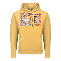 Vintage Mustard Oh how he loves us Vintage Hoodie - NancyCooperArtShop