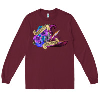 Burgundy sorta sweet sorta wicked Long Sleeve Tee - CowGirlArtShop
