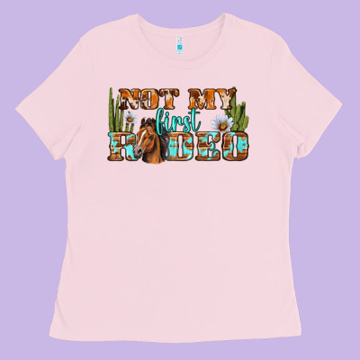 Not My First Rodeo Western Ladies Tee Designed By Bundleandbundleshop